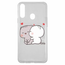 Чехол из раздела Кот Peach and Goma Cutie Cats для Samsung A20s - FATLINE Чехол из раздела Кот Peach and Goma Cutie Cats для Samsung A20s