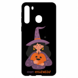 Чехол из раздела Авторские принты Happy Halloween! Девушка Ведьма для Samsung A21 - FATLINE Чехол из раздела Авторские принты Happy Halloween! Девушка Ведьма для Samsung A21