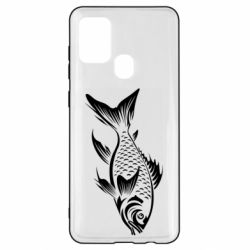 Чехол из раздела ShelganenOK рыба силуэт для Samsung A21s - FATLINE Чехол из раздела ShelganenOK рыба силуэт для Samsung A21s