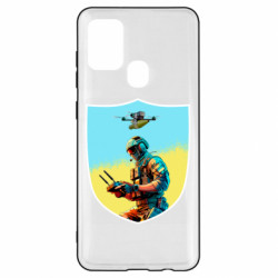Чехол из раздела Mastiks Шеврон БПЛА для Samsung A21s - FATLINE Чехол из раздела Mastiks Шеврон БПЛА для Samsung A21s