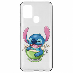 Чехол из раздела Лило и Стич Стич в кофе для Samsung A21s - FATLINE Чехол из раздела Лило и Стич Стич в кофе для Samsung A21s
