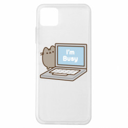 Чехол из раздела Pusheen I'm busy Pusheen для Samsung A22 5G - FATLINE Чехол из раздела Pusheen I'm busy Pusheen для Samsung A22 5G