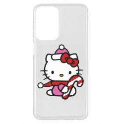 Чохол з розділу НОВИЙ РІК 2026 Christmas Kitty with candy для Samsung A23 4G - FATLINE Чохол з розділу НОВИЙ РІК 2026 Christmas Kitty with candy для Samsung A23 4G