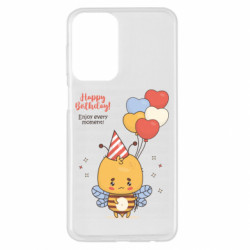 Чехол из раздела Авторские принты Happy birthday! Пчелка с воздушными шариками для Samsung A23 4G - FATLINE Чехол из раздела Авторские принты Happy birthday! Пчелка с воздушными шариками для Samsung A23 4G
