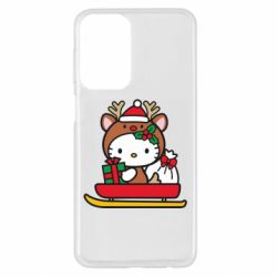 Чехол из раздела Hello Kitty Китти на санках для Samsung A23 4G - FATLINE Чехол из раздела Hello Kitty Китти на санках для Samsung A23 4G