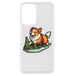 Чехол из раздела Авторские принты Рождество. Счастливый корги для Samsung A23 4G - FATLINE Чехол из раздела Авторские принты Рождество. Счастливый корги для Samsung A23 4G