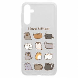 Чохол з розділу Pusheen I Love Kitties! для Samsung A24 4G - FATLINE Чохол з розділу Pusheen I Love Kitties! для Samsung A24 4G