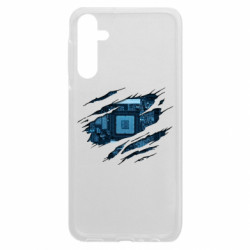 Чехол из раздела Программистам Motherboard through the T-Shirt для Samsung A24 4G - FATLINE Чехол из раздела Программистам Motherboard through the T-Shirt для Samsung A24 4G