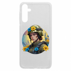 Чехол из раздела Цветы Украинская военная в цветах для Samsung A24 4G - FATLINE Чехол из раздела Цветы Украинская военная в цветах для Samsung A24 4G