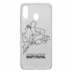Чехол из раздела Наша Донеччина Карта Мариуполь для Samsung A30 - FATLINE Чехол из раздела Наша Донеччина Карта Мариуполь для Samsung A30