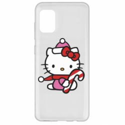 Чохол з розділу НОВИЙ РІК 2026 Christmas Kitty with candy для Samsung A31 - FATLINE Чохол з розділу НОВИЙ РІК 2026 Christmas Kitty with candy для Samsung A31
