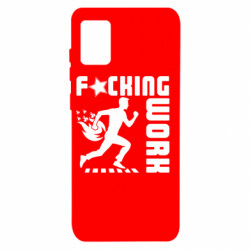 Чехол из раздела Прикольные надписи гребаная работа для Samsung A31 - FATLINE Чехол из раздела Прикольные надписи гребаная работа для Samsung A31