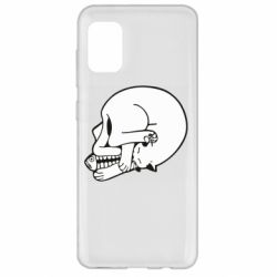 Чехол из раздела Черепа Кот с рыбьей костью. Череп для Samsung A31 - FATLINE Чехол из раздела Черепа Кот с рыбьей костью. Череп для Samsung A31
