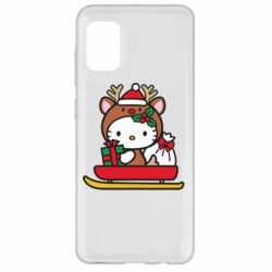 Чехол из раздела НОВЫЙ ГОД 2026 Китти на санках для Samsung A31 - FATLINE Чехол из раздела НОВЫЙ ГОД 2026 Китти на санках для Samsung A31