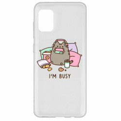 Чохол для Samsung A31 Pusheen I'm Busy  - FATLINE