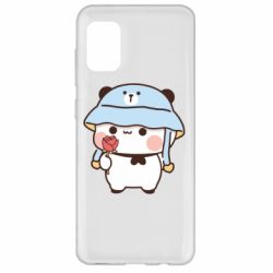 Чохол з розділу Bubu and Dudu Ведмедик з квіточкою для Samsung A31 - FATLINE Чохол з розділу Bubu and Dudu Ведмедик з квіточкою для Samsung A31