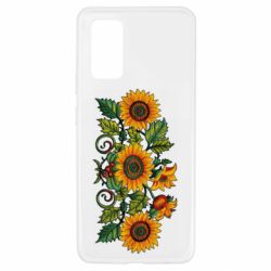 Чехол из раздела ShelganenOK Имитация вышивки подсолнушки для Samsung A32 4G - FATLINE Чехол из раздела ShelganenOK Имитация вышивки подсолнушки для Samsung A32 4G