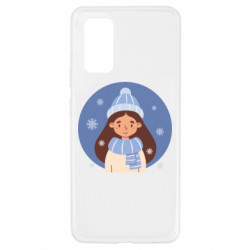 Чехол из раздела Зима Зимняя девочка со снежинками для Samsung A32 4G - FATLINE Чехол из раздела Зима Зимняя девочка со снежинками для Samsung A32 4G