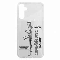 Чехол из раздела Strength and Power: Weapons АК-74 для Samsung A34 5G - FATLINE Чехол из раздела Strength and Power: Weapons АК-74 для Samsung A34 5G