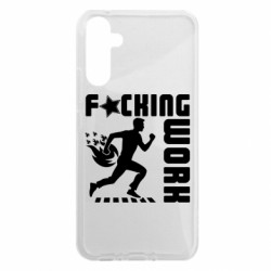 Чехол из раздела Прикольные надписи гребаная работа для Samsung A34 5G - FATLINE Чехол из раздела Прикольные надписи гребаная работа для Samsung A34 5G
