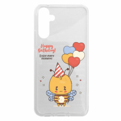 Чехол из раздела Авторские принты Happy birthday! Пчелка с воздушными шариками для Samsung A34 5G - FATLINE Чехол из раздела Авторские принты Happy birthday! Пчелка с воздушными шариками для Samsung A34 5G