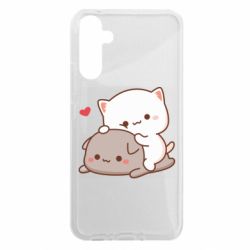 Чехол из раздела Кот Кошачьи обнимашки для Samsung A34 5G - FATLINE Чехол из раздела Кот Кошачьи обнимашки для Samsung A34 5G