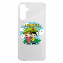 Чехол из раздела Love is Love is ... in the rain для Samsung A34 5G - FATLINE Чехол из раздела Love is Love is ... in the rain для Samsung A34 5G