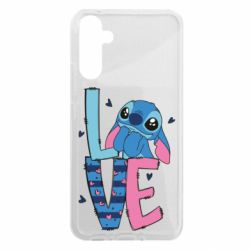 Чехол из раздела Лило и Стич Стич Love для Samsung A34 5G - FATLINE Чехол из раздела Лило и Стич Стич Love для Samsung A34 5G