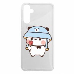 Чохол з розділу Bubu and Dudu Ведмедик з квіточкою для Samsung A34 5G - FATLINE Чохол з розділу Bubu and Dudu Ведмедик з квіточкою для Samsung A34 5G