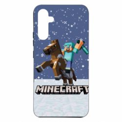 Чохол з розділу Minecraft Зимовий Майнкрафт для Samsung A34 5G - FATLINE Чохол з розділу Minecraft Зимовий Майнкрафт для Samsung A34 5G