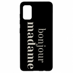 Чехол из раздела Прикольные надписи Bonjour Madame для Samsung A41 - FATLINE Чехол из раздела Прикольные надписи Bonjour Madame для Samsung A41