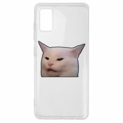 Чехол из раздела Мемы Мем озадаченный кот для Samsung A41 - FATLINE Чехол из раздела Мемы Мем озадаченный кот для Samsung A41