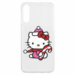 Чохол з розділу НОВИЙ РІК 2026 Christmas Kitty with candy для Samsung A50 - FATLINE Чохол з розділу НОВИЙ РІК 2026 Christmas Kitty with candy для Samsung A50