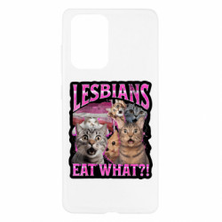 Чехол из раздела Мемы Lesbians eat what?! для Samsung A52 5G - FATLINE Чехол из раздела Мемы Lesbians eat what?! для Samsung A52 5G