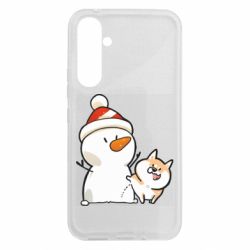 Чохол з розділу Коргі Коргі мітить сніговика для Samsung A54 5G - FATLINE Чохол з розділу Коргі Коргі мітить сніговика для Samsung A54 5G