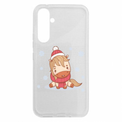 Чехол из раздела Зима Зимняя маленькая лошадка для Samsung A54 5G - FATLINE Чехол из раздела Зима Зимняя маленькая лошадка для Samsung A54 5G