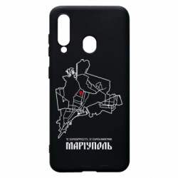 Чехол из раздела Наша Донеччина Карта Мариуполь для Samsung A60 - FATLINE Чехол из раздела Наша Донеччина Карта Мариуполь для Samsung A60