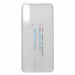 Чехол из раздела Программистам Answer All Questions для Samsung A70 - FATLINE Чехол из раздела Программистам Answer All Questions для Samsung A70