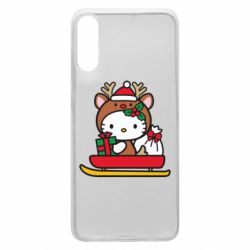 Чехол из раздела НОВЫЙ ГОД 2026 Китти на санках для Samsung A70 - FATLINE Чехол из раздела НОВЫЙ ГОД 2026 Китти на санках для Samsung A70