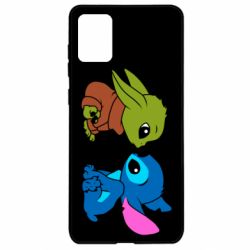 Чехол из раздела Лило и Стич Baby Yoda And Stitch для Samsung A71 - FATLINE Чехол из раздела Лило и Стич Baby Yoda And Stitch для Samsung A71