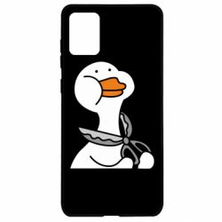 Чехол из раздела Птицы Гусь с ножницами для Samsung A71