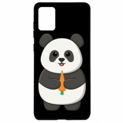 Чехол из раздела Панда Милая панда с морковкой для Samsung A71 - FATLINE Чехол из раздела Панда Милая панда с морковкой для Samsung A71
