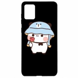 Чехол из раздела Bubu and Dudu Мишка с цветочком для Samsung A71 - FATLINE Чехол из раздела Bubu and Dudu Мишка с цветочком для Samsung A71