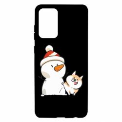 Чехол из раздела Корги Корги метит снеговика для Samsung A72 5G - FATLINE Чехол из раздела Корги Корги метит снеговика для Samsung A72 5G
