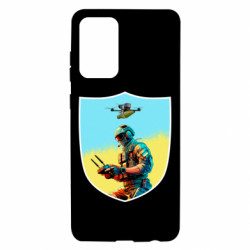 Чехол из раздела Mastiks Шеврон БПЛА для Samsung A72 5G - FATLINE Чехол из раздела Mastiks Шеврон БПЛА для Samsung A72 5G