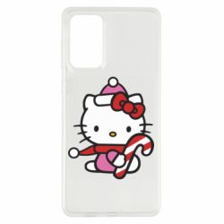 Чехол из раздела Hello Kitty Christmas Kitty with candy для Samsung A73 5G - FATLINE Чехол из раздела Hello Kitty Christmas Kitty with candy для Samsung A73 5G