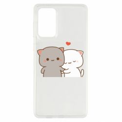 Чехол из раздела Кот Пара котиков для Samsung A73 5G - FATLINE Чехол из раздела Кот Пара котиков для Samsung A73 5G