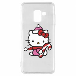 Чехол из раздела НОВЫЙ ГОД 2026 Christmas Kitty with candy для Samsung A8 2018 - FATLINE Чехол из раздела НОВЫЙ ГОД 2026 Christmas Kitty with candy для Samsung A8 2018