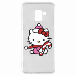 Чехол из раздела НОВЫЙ ГОД 2026 Christmas Kitty with candy для Samsung A8+ 2018 - FATLINE Чехол из раздела НОВЫЙ ГОД 2026 Christmas Kitty with candy для Samsung A8+ 2018