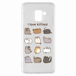 Чехол из раздела Pusheen I Love Kitties! для Samsung A8+ 2018 - FATLINE Чехол из раздела Pusheen I Love Kitties! для Samsung A8+ 2018